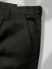 Black Modern Essential Men's Trousers