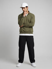 Black Modern Essential Men's Trousers