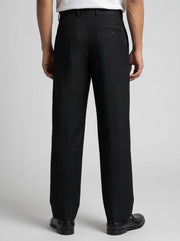 Black Modern Essential Men's Trousers