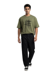 Black Modern Essential Men's Trousers