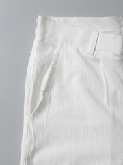 White Summer Ready Breathable Cotton Men's Trousers