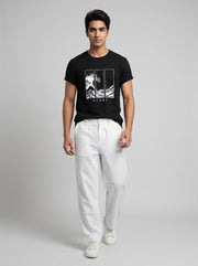 White Summer Ready Breathable Cotton Men's Trousers
