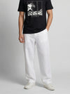 White Summer Ready Breathable Cotton Men's Trousers
