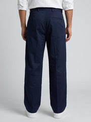 Navy Blue Solid Everyday Comfort  Men's Trousers