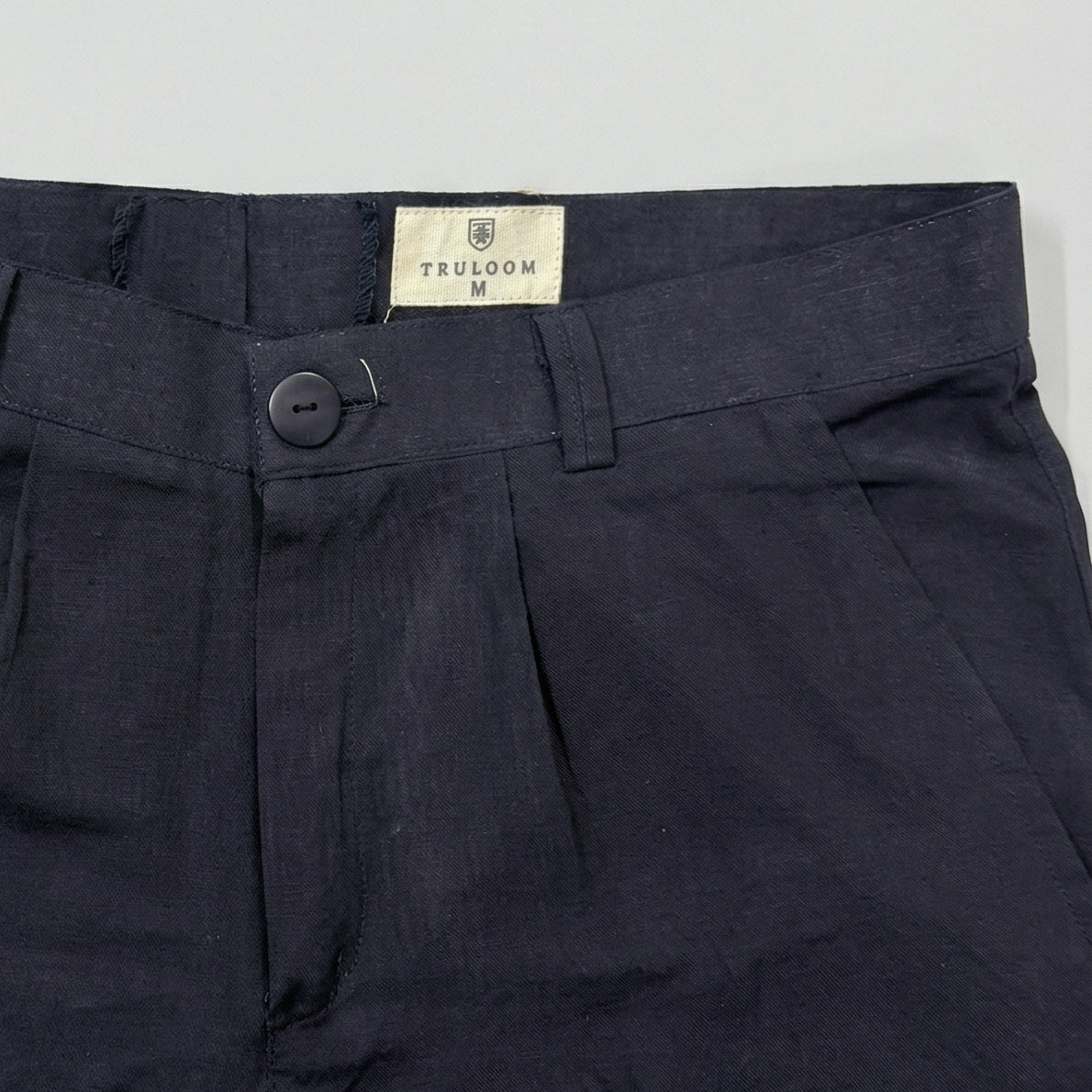 Navy Blue Solid Effortless Everyday Comfort Trousers For Men's