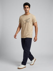 Navy Blue Solid Everyday Comfort  Men's Trousers