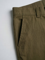 Green Solid Everyday Cotton Men's Pant