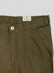 Green Solid Everyday Cotton Men's Pant