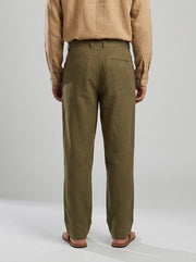 Green Solid Everyday Cotton Men's Pant
