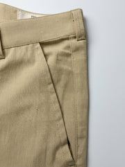 Beige Essential Wide-Leg Summer Men's Trousers