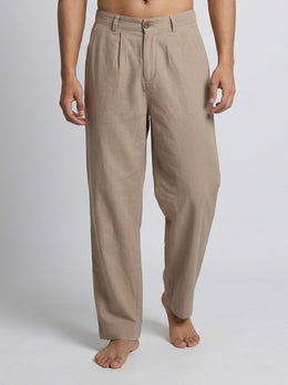 Mauve Color Everyday Cotton Men's Pant