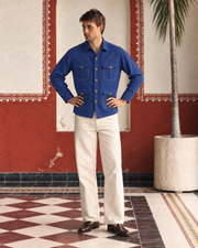 Royal Linen Blue Shirt Collar Solid Hunter Men's Shirt