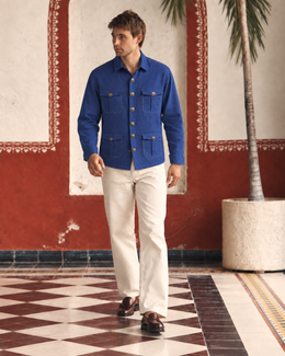 Royal Linen Blue Shirt Collar Solid Hunter Men's Shirt