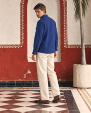 Royal Linen Blue Shirt Collar Solid Hunter Men's Shirt
