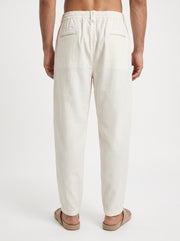 Off-White Solid Relaxed Fit Utility Cotton Men's Cargo
